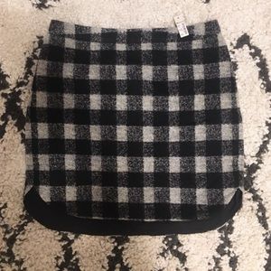 Madewell Checkered Mini Skirt